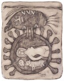 Corneille (1922-2010) Reliëf in geglazuurd aardewerk. Getekend en gedateerd 'Corneille '98'. Genummerd 33/40. Gedateerd '1998' op verso. Stempel 'Atelier/Studio M.Foubert' en 'G.Delille/Paris'