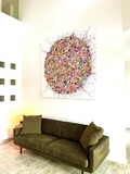 Denis De Gloire , Purple pearl 180x180cm.